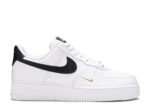 Air Force 1 Low '07 Essential Blanc Noir Or Mini Swoosh